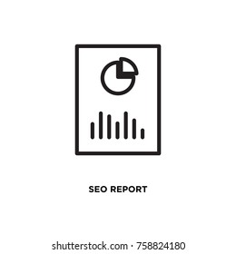 SEO report vector icon, annual report symbol. Modern, simple flat vector illustration for web site or mobile app