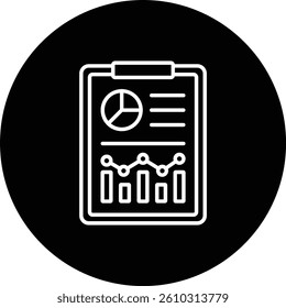 Seo Report vector icon. Can be used for printing, mobile and web applications.