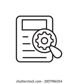 Seo Report Vektorgrafik-Symbol-Stil-Illustration. EPS10-Datei für Marketing und Werbung