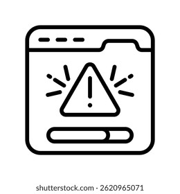 Seo Report Vector outline icon. Eps10 file 