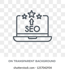 SEO Reputation icon. Trendy flat vector SEO Reputation icon on transparent background from Programming collection. High quality filled SEO Reputation symbol use for web and mobile