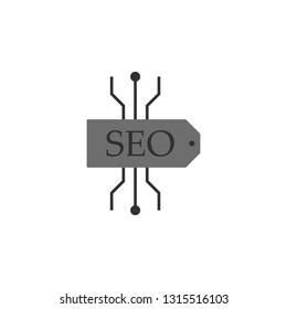 seo, scheme. Element of web development. Vector icon. Development icon