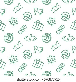 SEO seamless pattern on a white background