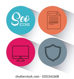 seo search engine optimisation and marketing icon 