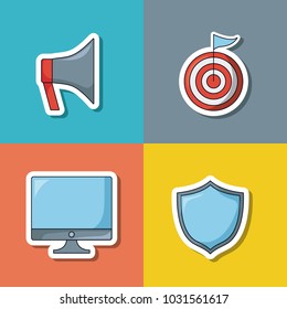 seo search engine optimisation and marketing icon 