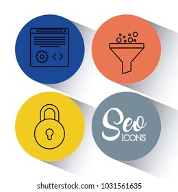 seo search engine optimisation and marketing icon 