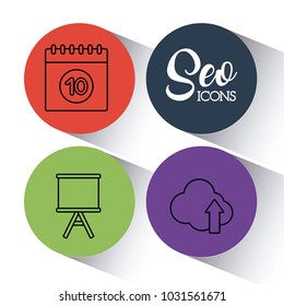 seo search engine optimisation and marketing icon 