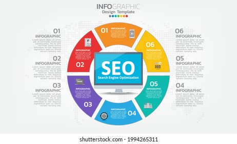 SEO search engine optimization banner web icon for business and marketing