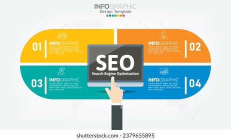 SEO search engine optimization banner web icon for business and marketing