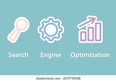 SEO Search Engine Optimization concept- vector illustration