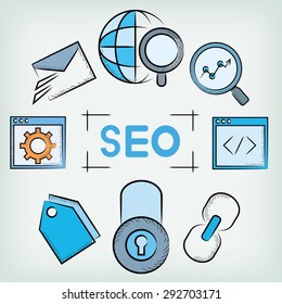 SEO, search engine optimization concept