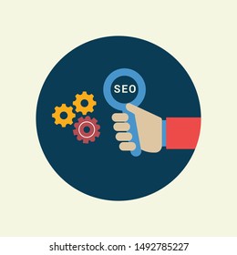 SEO Search Engine Optimization flat design