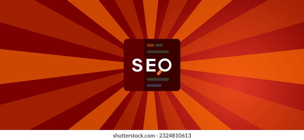 SEO search engine optimization icon code programming red background