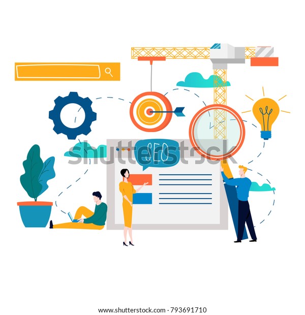 https www shutterstock com ja image vector seo search engine optimization keyword research 793691710