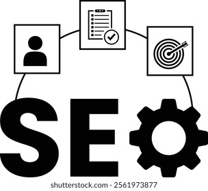 SEO for search engine optimization logo