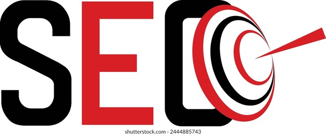 SEO (search engine optimization) minimal flat logo, SEO Letter Initial Logo Design Vector Illustration, arrow logo design, target logo design