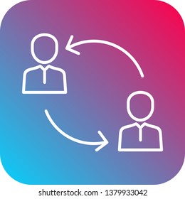 SEO , Search Engine Optimization UI Line Icon with Gradient Color Background