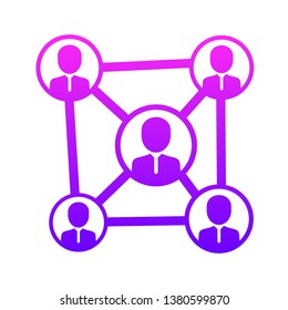 SEO , Search Engine Optimization UI Line Icon with Gradient Color Background