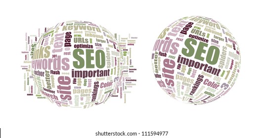 SEO Search Engine Optimization - Word Cloud