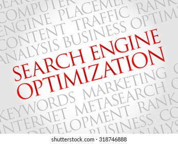SEO - search engine optimization word cloud, business concept