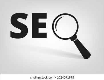 SEO search symbol Icons. Vector stock illustration