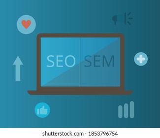 SEO and SEM for getting top rank in search engine