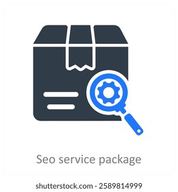 Seo Service Package icon concept