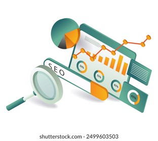 SEO services A group of professionals working on digital marketing strategies for businesses