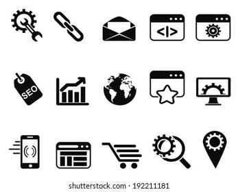 SEO Services icons set