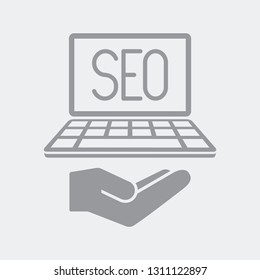 Seo services on laptop
