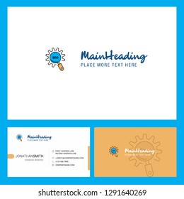 Seo setting  Logo design with Tagline & Front and Back Busienss Card Template. Vector Creative Design