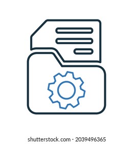 Seo, setting, setup icon design. Outline vector.