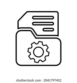 Seo, setting, setup line icon design.