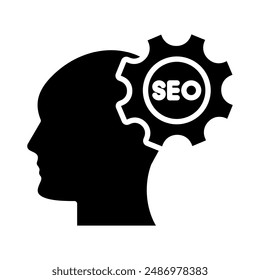 SEO Specialist Icon Line Vektorillustration