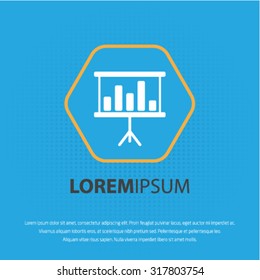 SEO statistic board vector icon for web and mobile