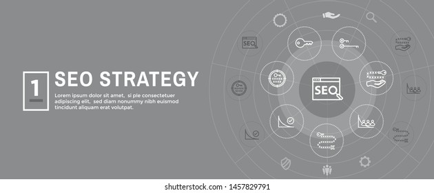 SEO Strategy - Search engine optimization concept, including keywords