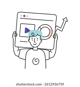 SEO Strategy Vector Style Illustrations 