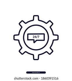 SEO Support vector icon, SEO Support Vector illustration