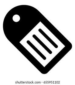 Seo Tag Glyph Vector Icon 
