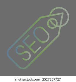 Seo Tag ícone design para uso comercial pessoal