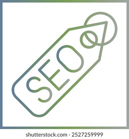 Seo Tag ícone design para uso comercial pessoal