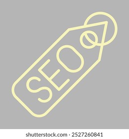 Seo Tag ícone design para uso comercial pessoal