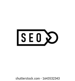 SEO tag icon. price tag icon. vector illustration logo template. eps10