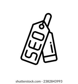 seo tag line icon. vector icon for your website, mobile, presentation, and logo design.