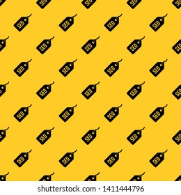 Seo tag pattern seamless vector repeat geometric yellow for any design
