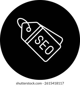 Seo Tag vector icon. Can be used for printing, mobile and web applications.