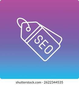 Seo Tag vector icon. Can be used for printing, mobile and web applications.
