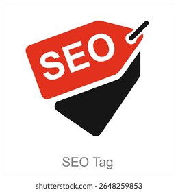 SEO Tag vector icon concept design