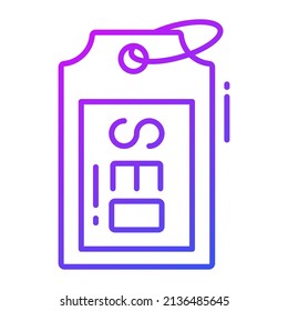 SEO tag vector icon. Illustration for graphic and web design.