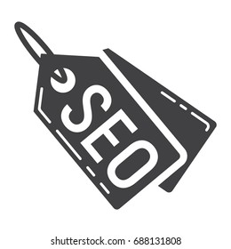 Seo tags glyph icon, seo and development, sign vector graphics, a solid pattern on a white background, eps 10.